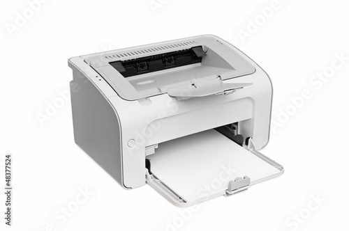 Fotografía laser printer isolated on white background