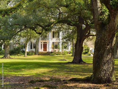 Foto-Duschvorhang - Villa am Audubon Park in New Orleans (von GIBLEHO)