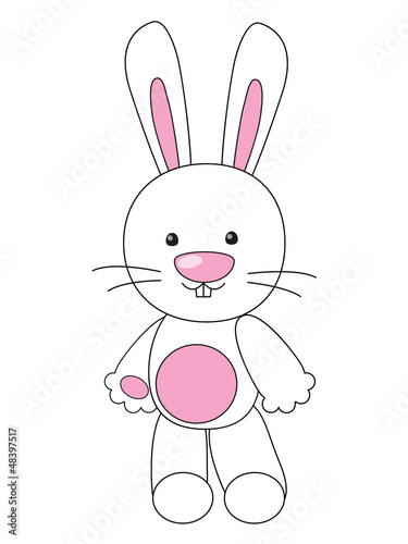 Foto-Vorhang - Easter rabbit (von evgeniya_m)