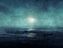 Ocean At Night Painting