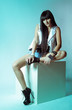 © Forewer - Portrait of beautiful young girl in fashion clothes