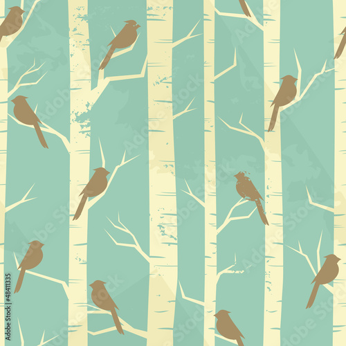 Vintage Birch Pattern