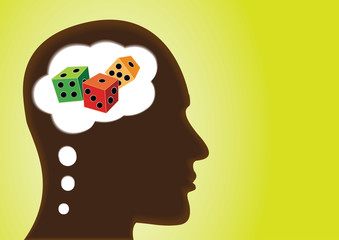 Thinking Head - Risk, Luck, game, Jackpot and gamble