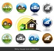 Shiny house icon collection