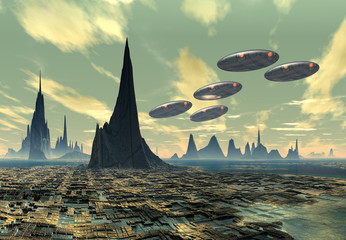 alien planet - computer artwork