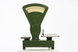 Green, rero style (1960s-1970s) food scale on white background.