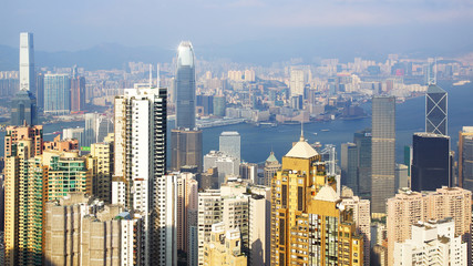 Fototapete - Hong Kong skyline.