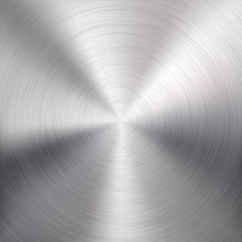 Background With Circular Metal Brushed Texture