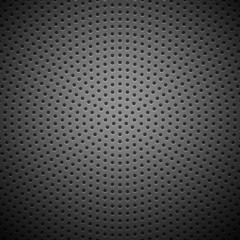 Poster - Circle Perforated Carbon Speaker Grill Texture