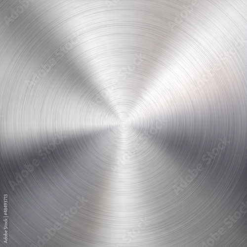 Fototapeta na szkło Tło z okrągłym metalu szczotkowanego tekstury