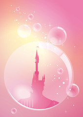 Fototapete - Palace in bubble
