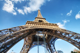Fototapeta Paryż - Beautiful view of Eiffel Tower in Paris