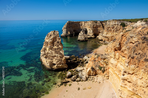 High View Of Marinha Beach At Lagoa Algarve Portugal Buy