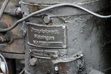 Fototapete - Detail einer Dampflokomotive