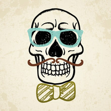 Vector Illustration Of Decorative Skull