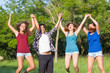 © william87 - Group of Teenagers Jumping at Park