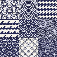 seamless ocean wave pattern