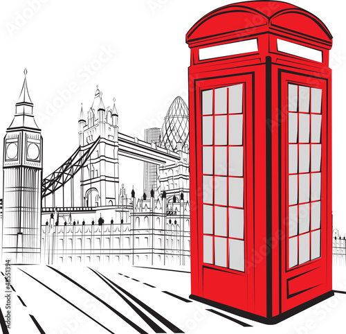 Fototapeta do kuchni Sketch London City