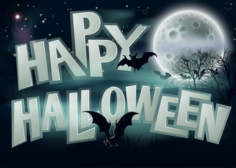 Wall Mural - Happy Halloween Background