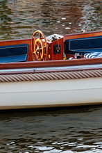 Stylish Cutter Boat On A Dutch Canal