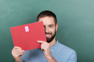 Poster - student mit buch