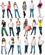© tan4ikk - young people smiling over white background