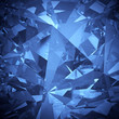 Luxury blue crystal facet background