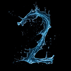 Water splashes number 