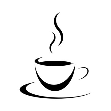 Tasse voll schwarz