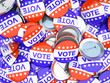 © Dmitry Berg - American vote buttons  illustration