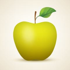 Wall Mural - Yellow apple