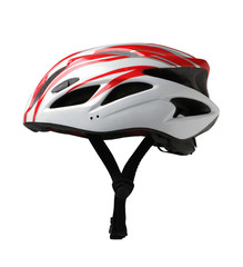 Bicycle mountain bike safety helmet isolated on white