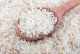Fototapeta  - White rice in spoon