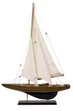 Close-up Of A Toy Sailboat