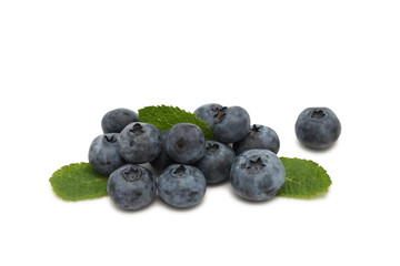 Wall Mural - Pile of blueberry (isolated)