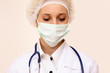 © lenets_tan - Portrait of serious young woman doctor