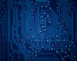 © Andrey Kuzmin - Blue circuit plate background