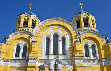 Saint Vladimir orthodox cathedral in Kiev, Ukraine