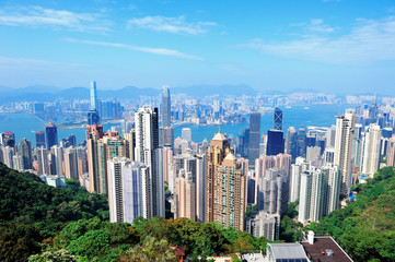 Fototapete - Hong Kong architecture
