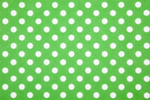Green Polka Dot Felt Background