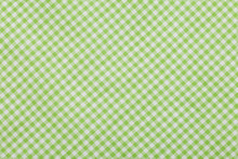 Green Checkered Tablecloth Background