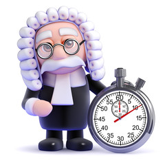 Wall Mural - Judge counts the minutes