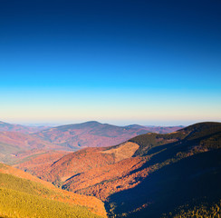 Wall Mural - The mountain autumn landscape