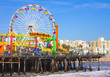 Santa Monica, CA. with a view of the Ferris Wheel