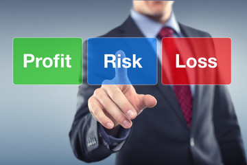 Wall Mural - Profit Risk Loss