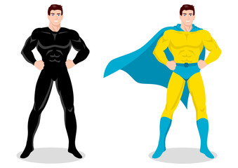 Wall Mural - Stock vector of a superhero posing