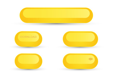 Sticker - Set of round yellow buttons