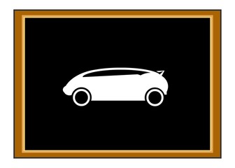 Poster - Voiture dans un cadre