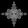Ornamental white snowflake