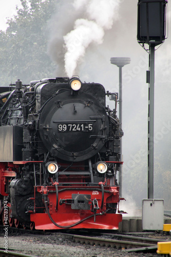 Nowoczesny obraz na płótnie Dampflok der Brockenbahn